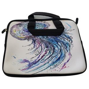 Jellyfish Soft Side Zippered Tablet Pouch Cover with Handle; Approx. 9 x 11